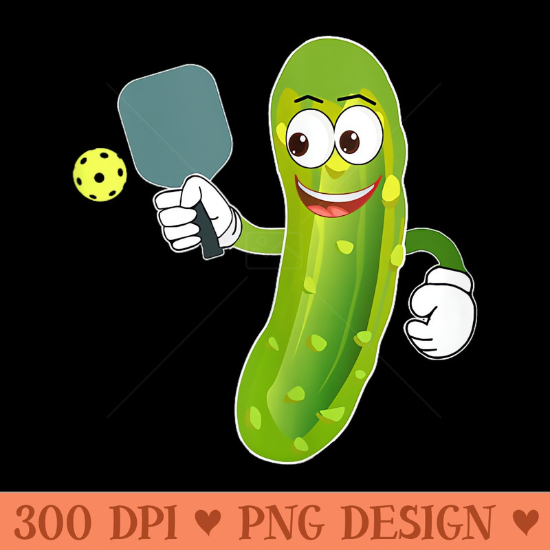 Pickleball Player Outfit Pickle Ball Lover Joke - PNG Clipart for Graphic Design - Enhance Your Apparel
