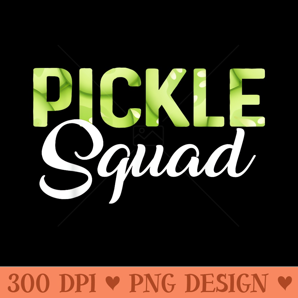 Funny Pickle Cucumber Vegan Squad Green Grocer Green Farm - Trendy PNG Designs - Bring Your Designs to Life