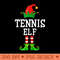 Tennis Elf Funny Group Family Matching Christmas Pajamas - Digital PNG Artwork - Unlock Vibrant Sublimation Designs