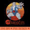 ThunderCats Panthro Retro Sunset Premium - PNG Templates - Trendsetting And Modern Collections