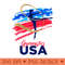 Gymnastics USA Support the Team USA Flag - PNG download with transparent background - Perfect for Sublimation Mastery