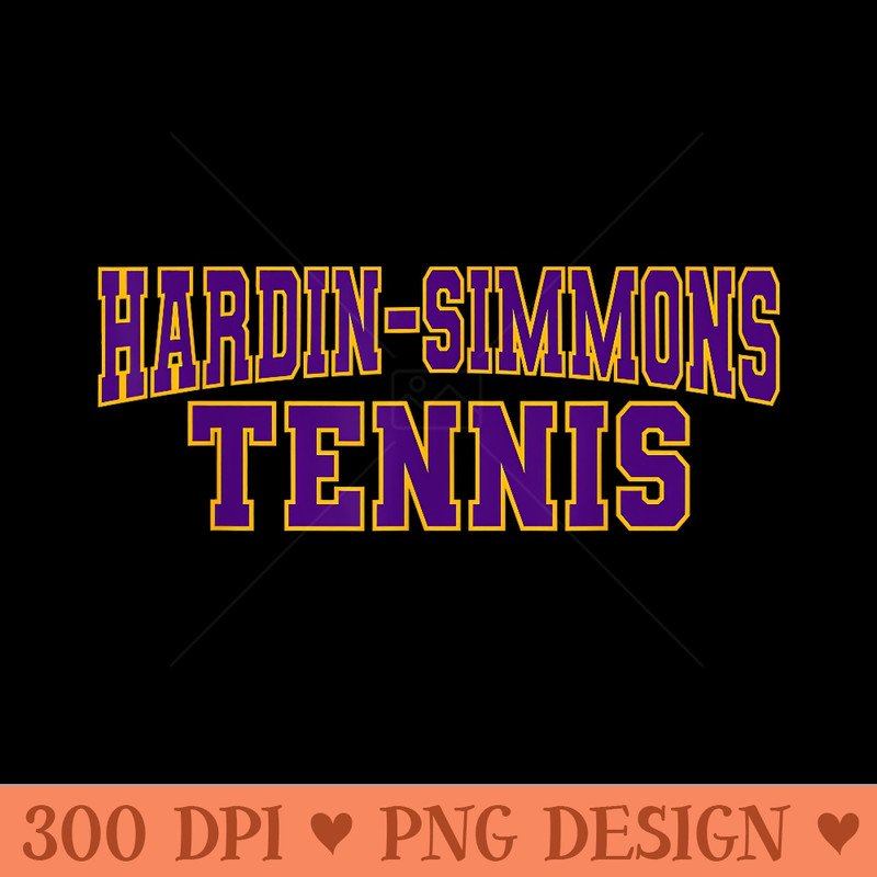 Hardin Simmons University Tennis PPL01 - Trendy PNG Designs - Easy To Print And User Friendly Designs