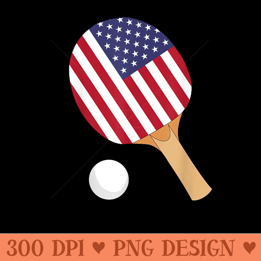 USA Flag Table Tennis - PNG Clipart - Premium Quality PNG Artwork