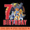 ThunderCats Happy 7th Birthday - Sublimation PNG Designs - Enhance Your Apparel