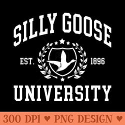 silly goose university - png vector download