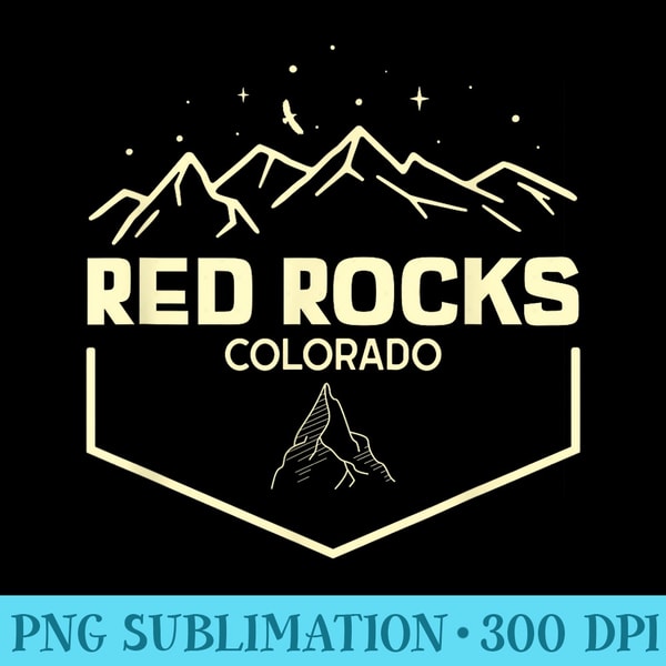 Red Rocks Colorado Epic Moonlight - Printable PNG Graphics | Inspire Uplift