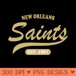 new orleans saints classic style - digital png downloads