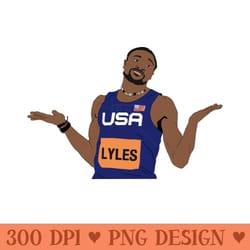 noah lyles sprinter track u0026 field olympics paris - png design files