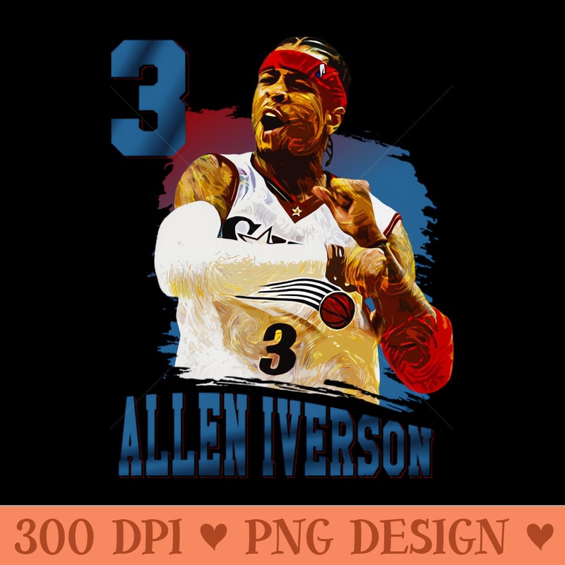 Allen iverson - PNG Clipart for Graphic Design - Versatile And Customizable Designs