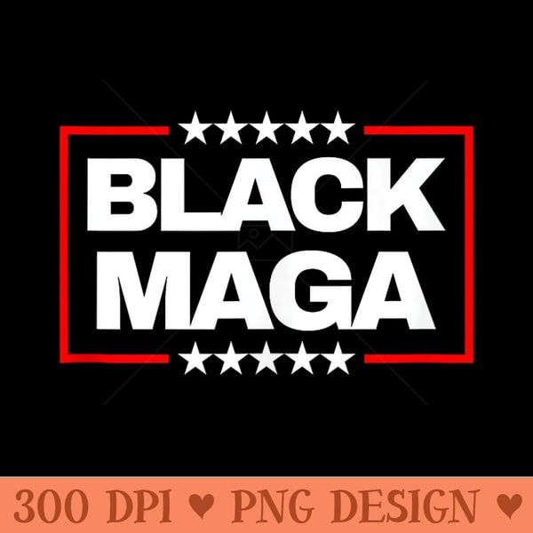 Black MAGA Coalition Patriotic Design - Printable PNG Graphi | Inspire ...