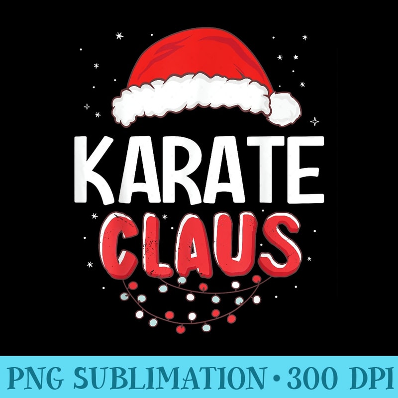 Karate Santa Claus Christmas Matching - PNG Download Gallery - Bold & Eye-catching