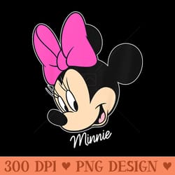 disney mickey and friends minnie mouse big face toddler - png templates