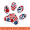 American Symbols Patriotic Dog Cat Paw Print 4th of July - PNG Art Files - Instant Access To Downloadable Files