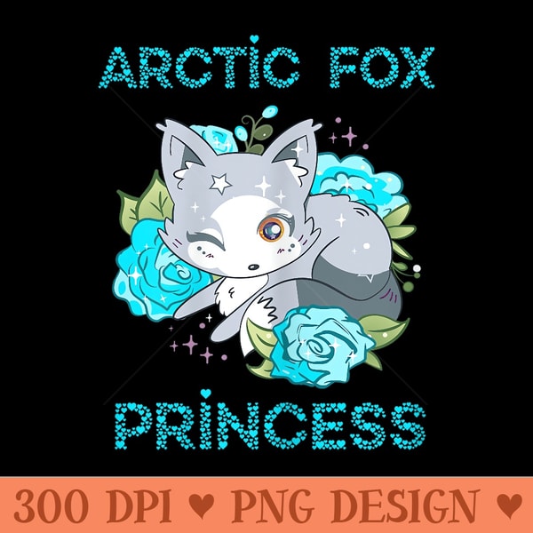 Cute Arctic Fox Princess Winked Eye Fox Antarctica - Modern | Inspire ...
