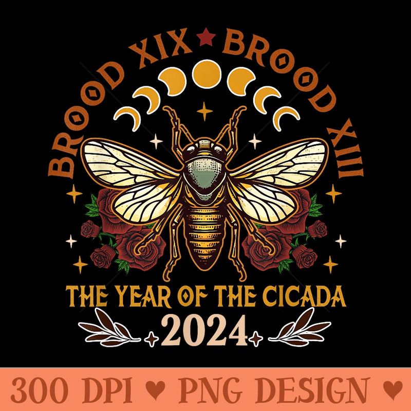 Cicada Lover Brood XIX Brood XIII Year Of The Cicada - PNG download with transparent background - Create with Confidence