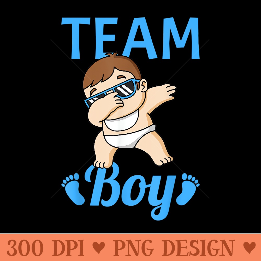 Team Gender Reveal - PNG design downloads - Premium Quality PNG Artwork