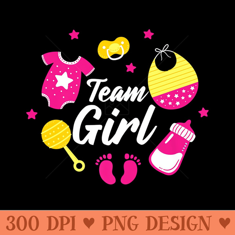 Team Gender Reveal Party Team Premium - Vector PNG Clipart - Premium Quality PNG Artwork