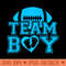 Team funny gender reveal for mommy and daddy Raglan Baseball - Clipart PNG - Eco Friendly And Sustainable