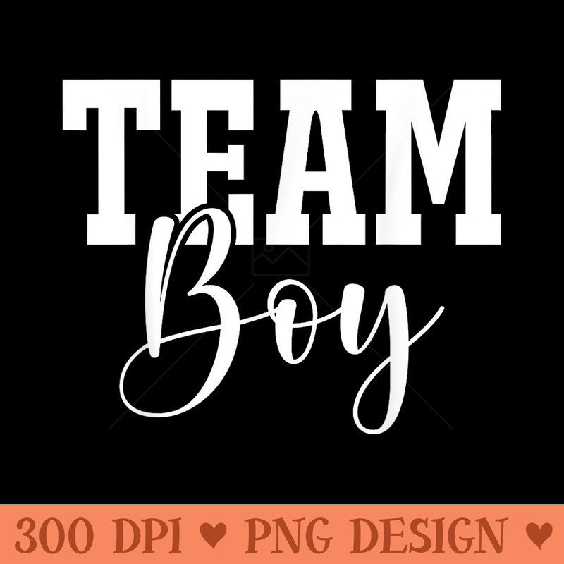 Team Team Girl Blue Gender Reveal Party Matching Family - PNG Prints - Stunning Sublimation Graphics