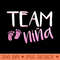 Team Nina Spanish Gender Reveal Baby Shower Girl - Printable PNG Images - Enhance Your Apparel