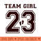 2023 Team Girl Gender Reveal Girl Baby Shower Adoption Premium - PNG design downloads - Perfect for Creative Projects