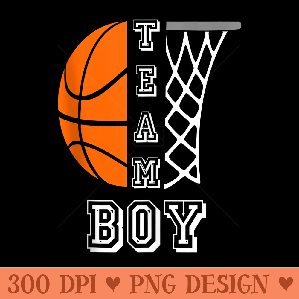 Basketball Gender Reveal Team - PNG download with transparent background - High Resolution And Print Ready Designs