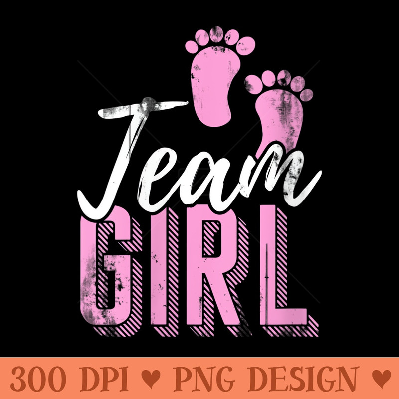 s Team Girl Gender Reveal - PNG download for graphic design - Perfect for Personalization