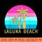 Surf Surfing Palm Tree Summer California Laguna Beach - Trendy PNG Designs - Eco Friendly And Sustainable