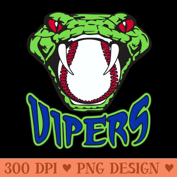 Viper Baseball Logo Vipers Baseball Vipers Sticker | TeePublic