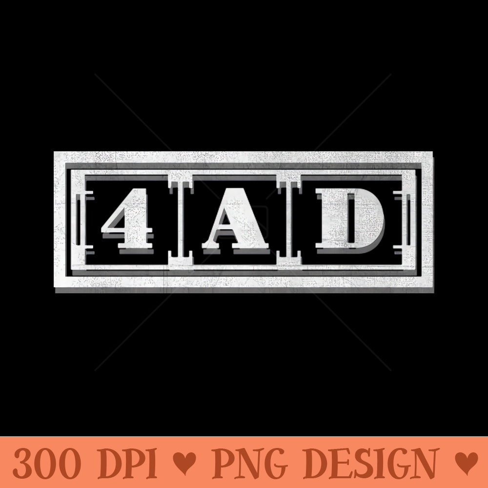 indie rock 4AD - Digital PNG Downloads - Spice Up Your Sublimation Projects