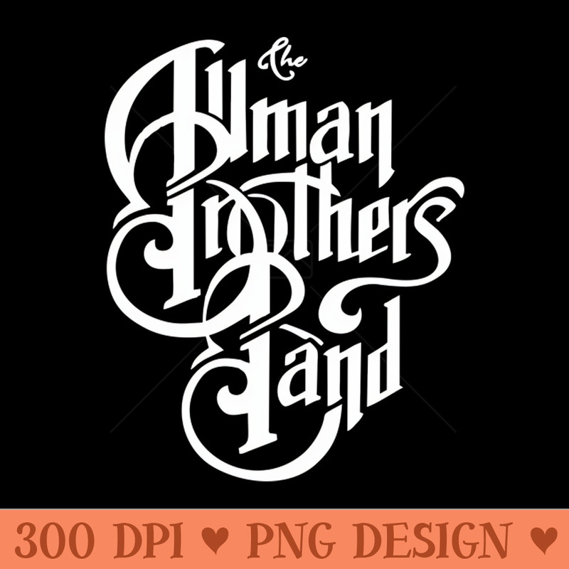 The Allman Brothers - PNG download for graphic design - Limited Edition And Exclusive Designs