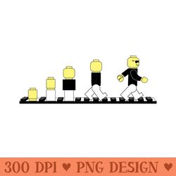 evolution of lego man - png graphics