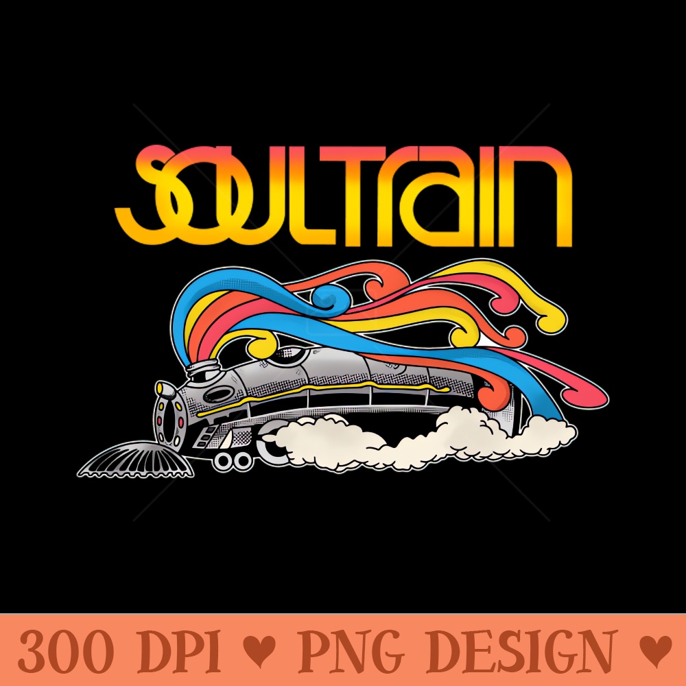 Vintage 70s Soul Train - High Resolution PNG download - Stunning Sublimation Graphics