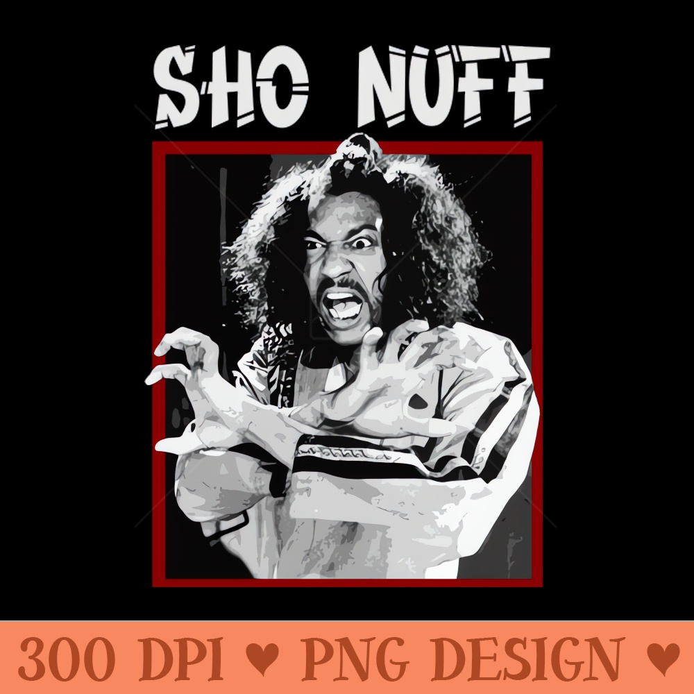 sho nuff shogun of harlem vintage style - Transparent PNG Clipart - Stunning Sublimation Graphics