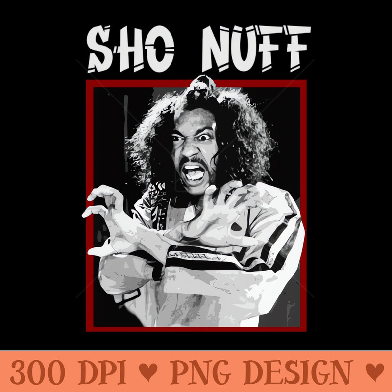sho nuff shogun of harlem vintage style - Transparent PNG Clipart - Stunning Sublimation Graphics