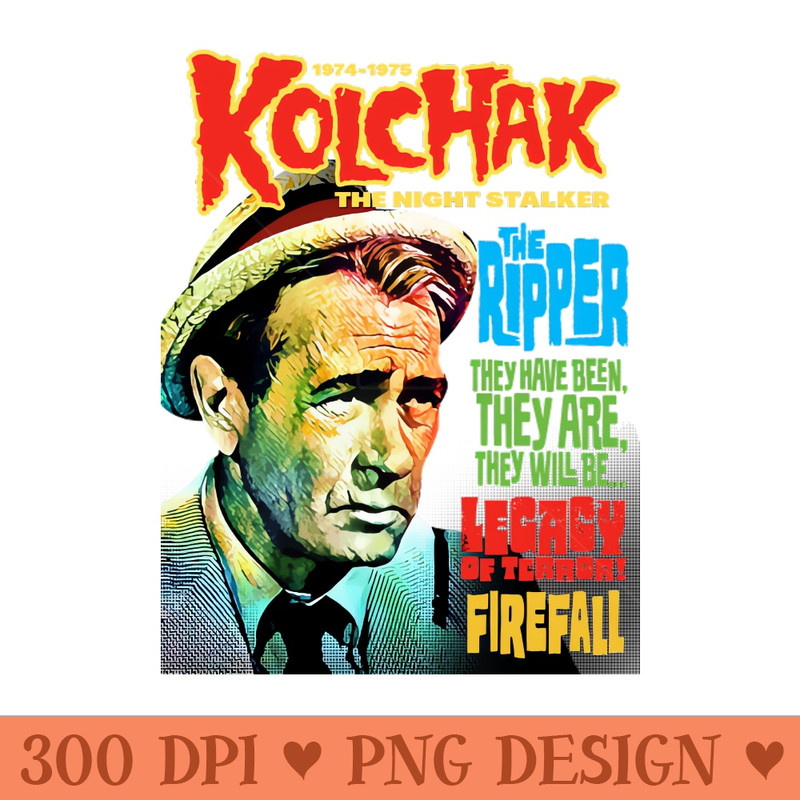 Kolchak The Night Stalker style 3 by HomeStudio - PNG Clipart for Graphic Design - Perfect for Sublimation Art