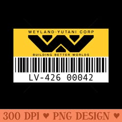 weyland yutani asset tag - high quality png download