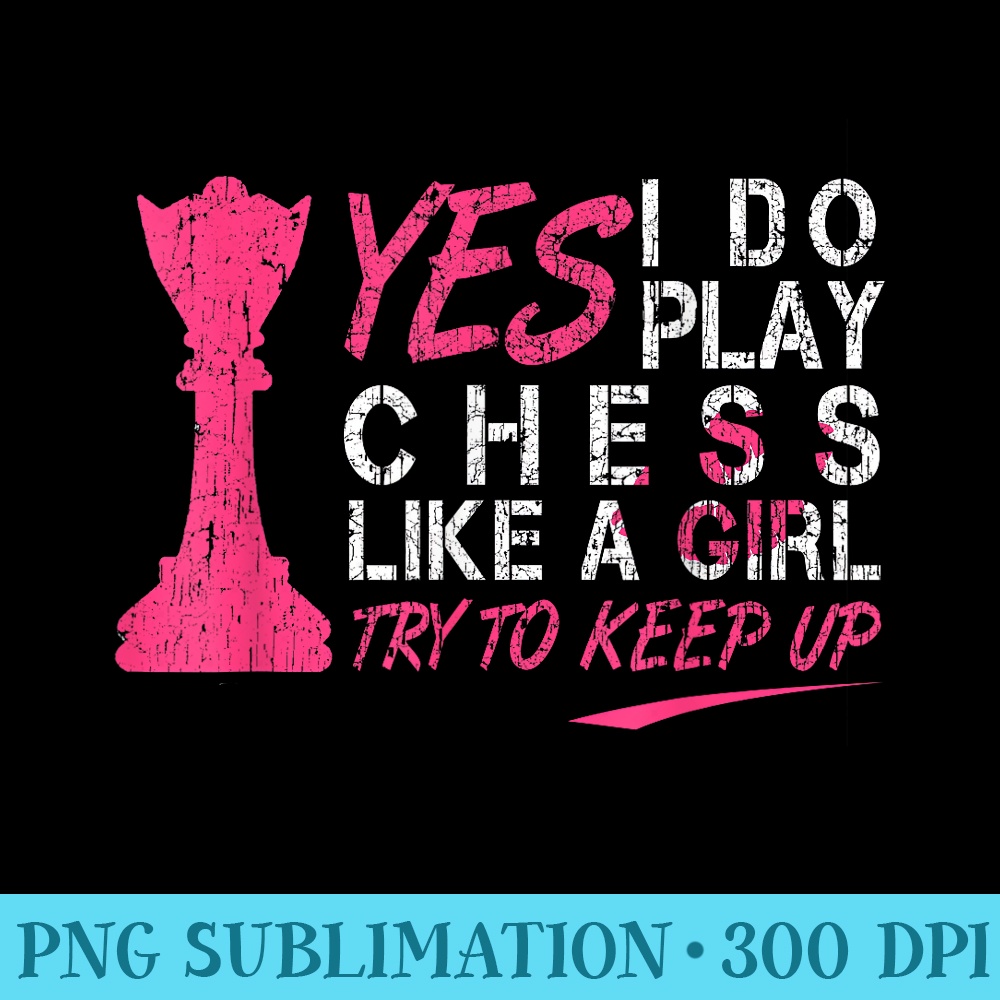 Chess Play A Girl T Club Grand Master for Youth - PNG Download Transparent Background - Bring Your Designs to Life