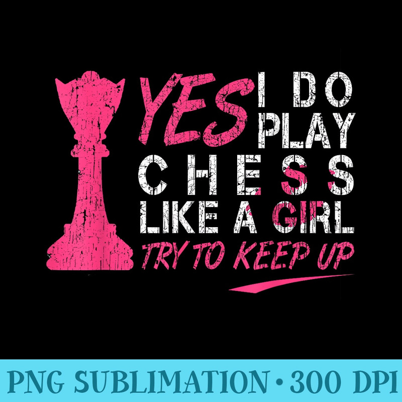 Chess Play A Girl T Club Grand Master for Youth - PNG Download Transparent Background - Bring Your Designs to Life