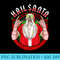 Hail Santa Sleigher Heavy Metal Ugly Christmas - Shirt Vector Art - Easy-To-Print And User-Friendly Designs