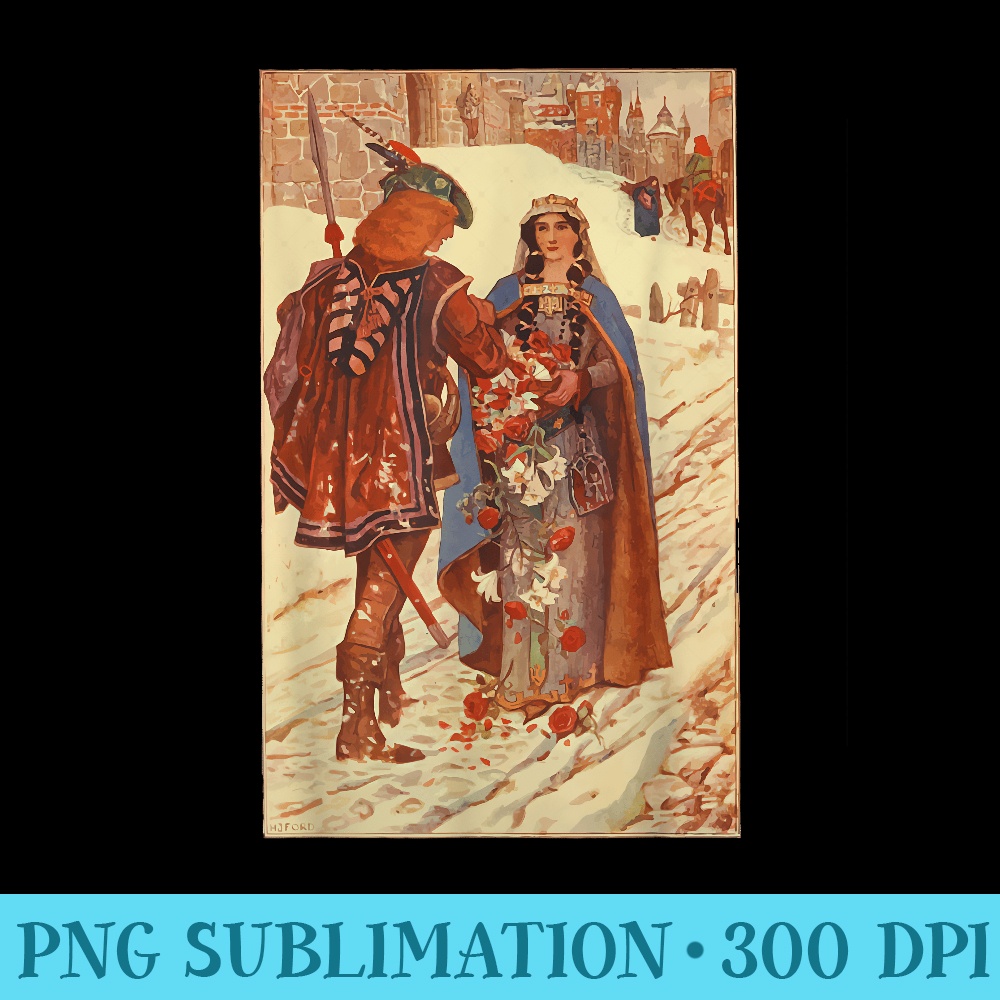 St Elizabeth of Hungary Miracle of the Roses Catholic Saint - PNG Download Vector - Unique And Exclusive Designs