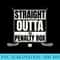 Mens Funny Ice Hockey Player Straight Outta The Penalty Box - Shirt Clipart Free PNG - Perfect for Sublimation Mastery