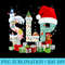 Funny SLP Speech Language Pathologist Santa Christmas Pajama - Shirt Image Download - Perfect for Sublimation Mastery