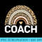 Coach Sports Team Trainer Leopard Rainbow - Sublimation backgrounds PNG - Vibrant and Eye-Catching Typography