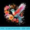 Floral Watercolor Hummingbird - Download PNG images - Trendsetting And Modern Collections