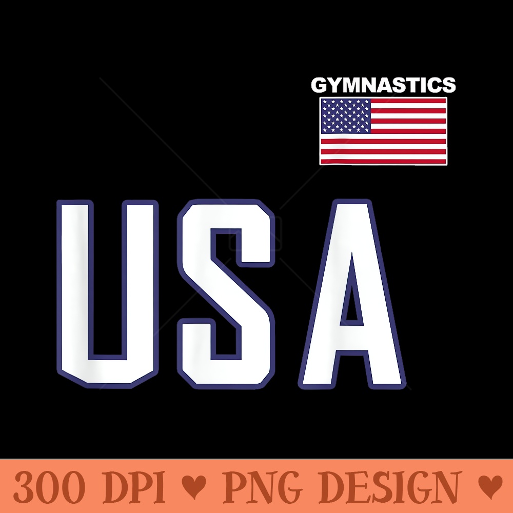 USA Flag Gymnastics Team Cool Gym Equipment - Printable PNG Graphics - Trendsetting And Modern Collections