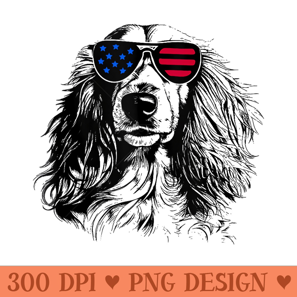 Long Haired Dachshund Dog 4th July America USA Flag - Free PNG download - Perfect for Sublimation Mastery