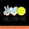 Womens Tie Dye Tennis for n Girls Peace Love Play - PNG download - Transform Your Sublimation Creations