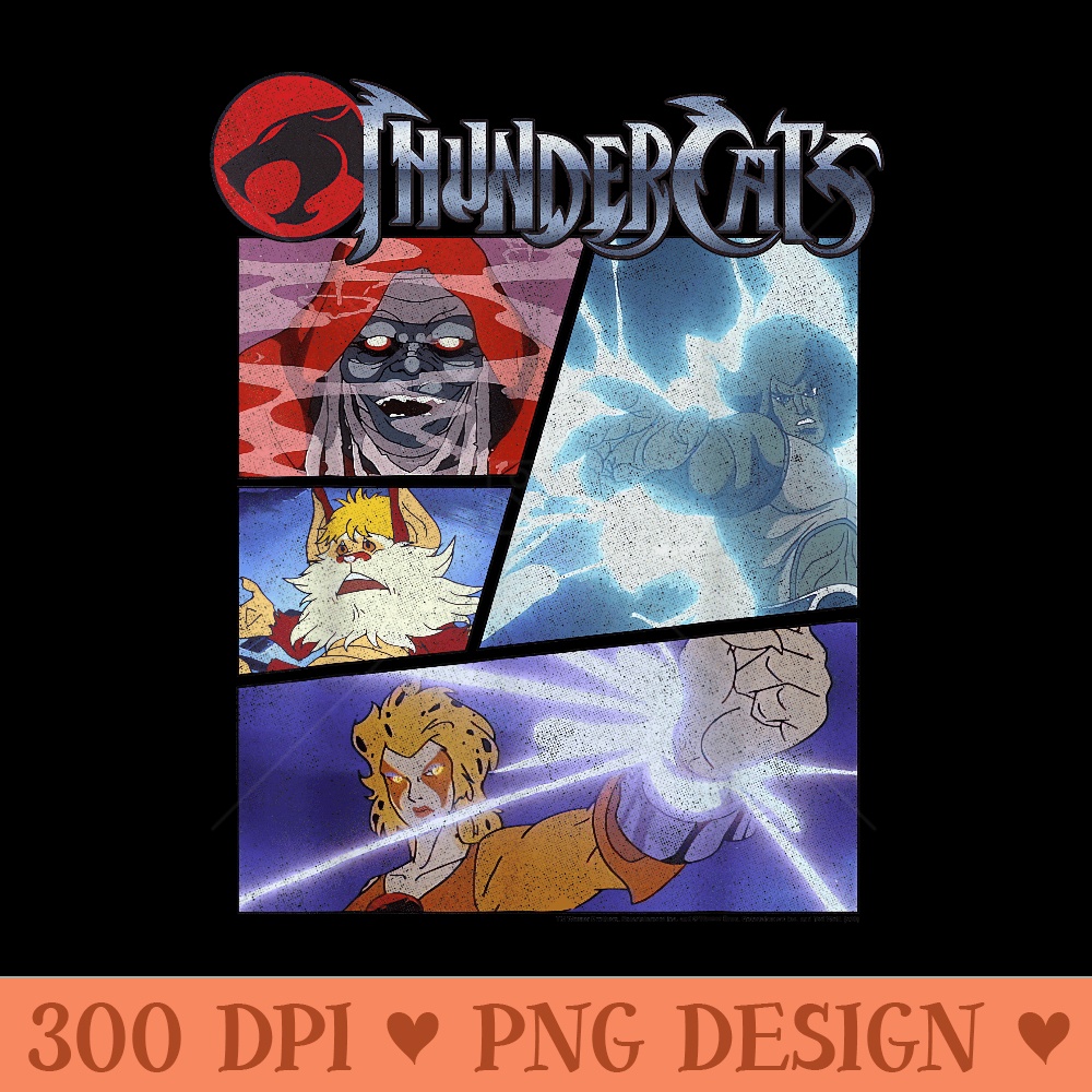 ThunderCats Action Shot Panels - Printable PNG Graphics - Perfect for Personalization