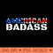 American Badass USA Flag Patriotic Distressed - Beautiful PNG download - Trendsetting And Modern Collections